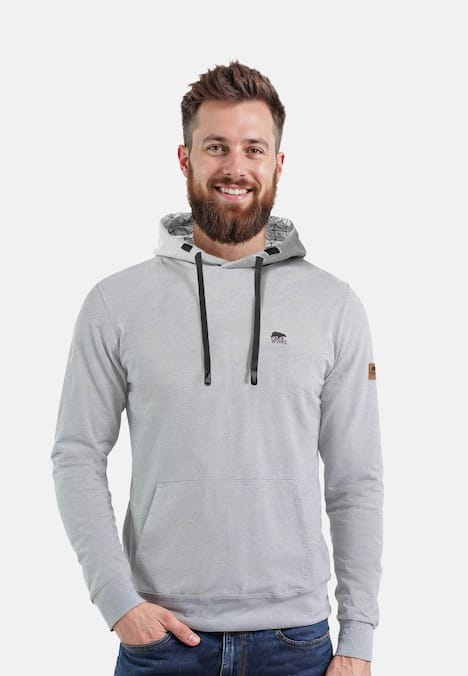 Hoodie mit kleinem Brustlogo
