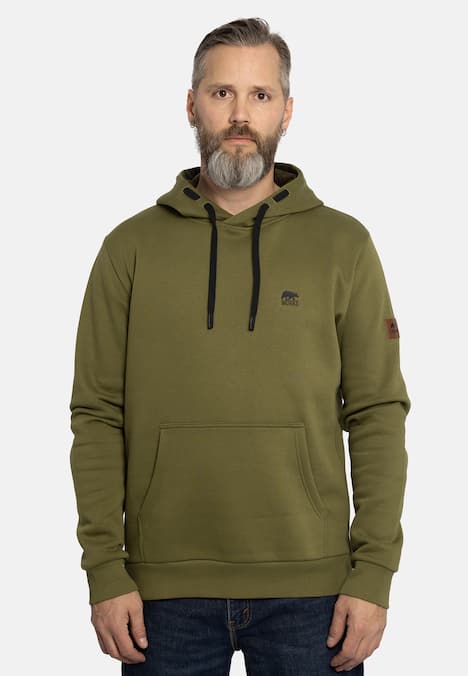 Hoodie mit kleinem Brustlogo