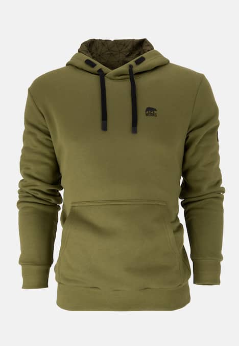 Hoodie mit kleinem Brustlogo