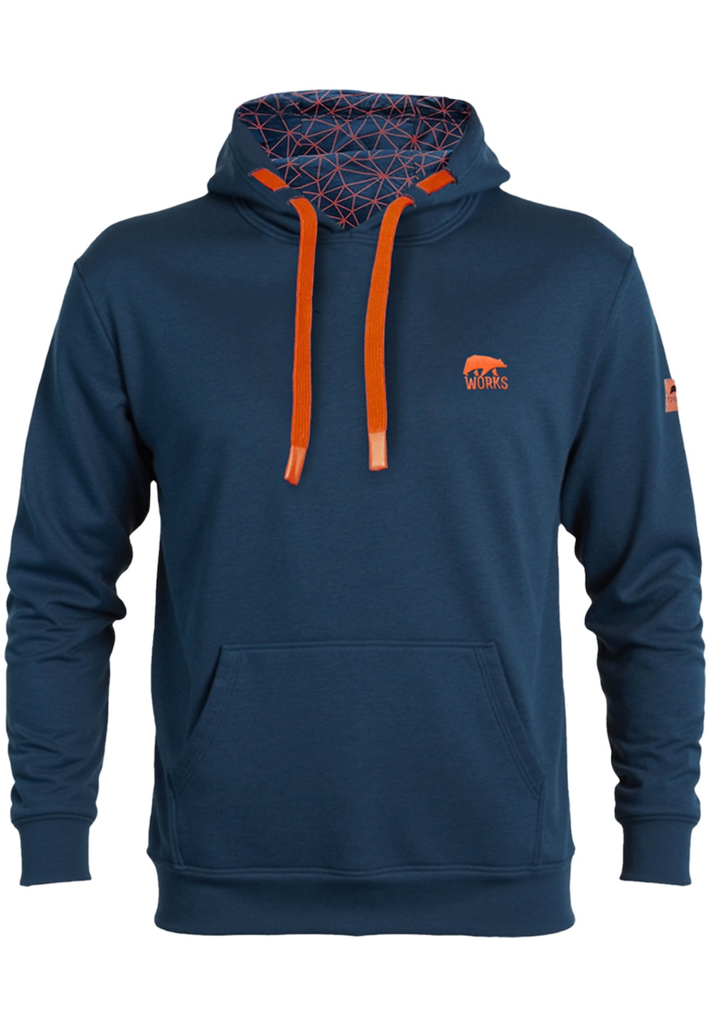 Hoodie mit kleinem Brustlogo