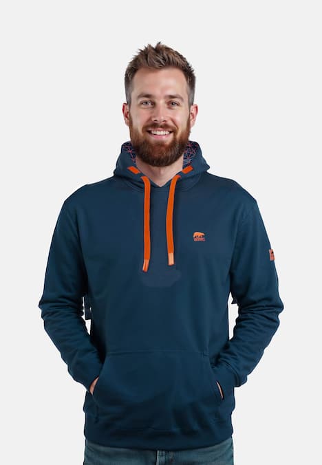 Hoodie mit kleinem Brustlogo