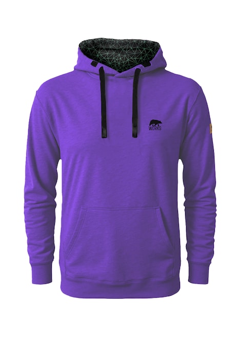 Hoodie mit kleinem Brustlogo