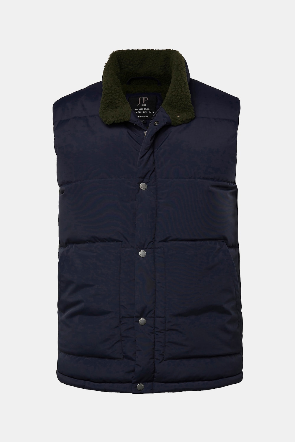 JP 1880 Weste, Outdoor, Teddyfutter, Stehkragen, bis 7 XL