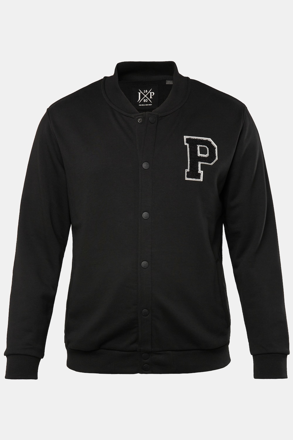 JP 1880 college-jas, sweatstof, tot 7XL