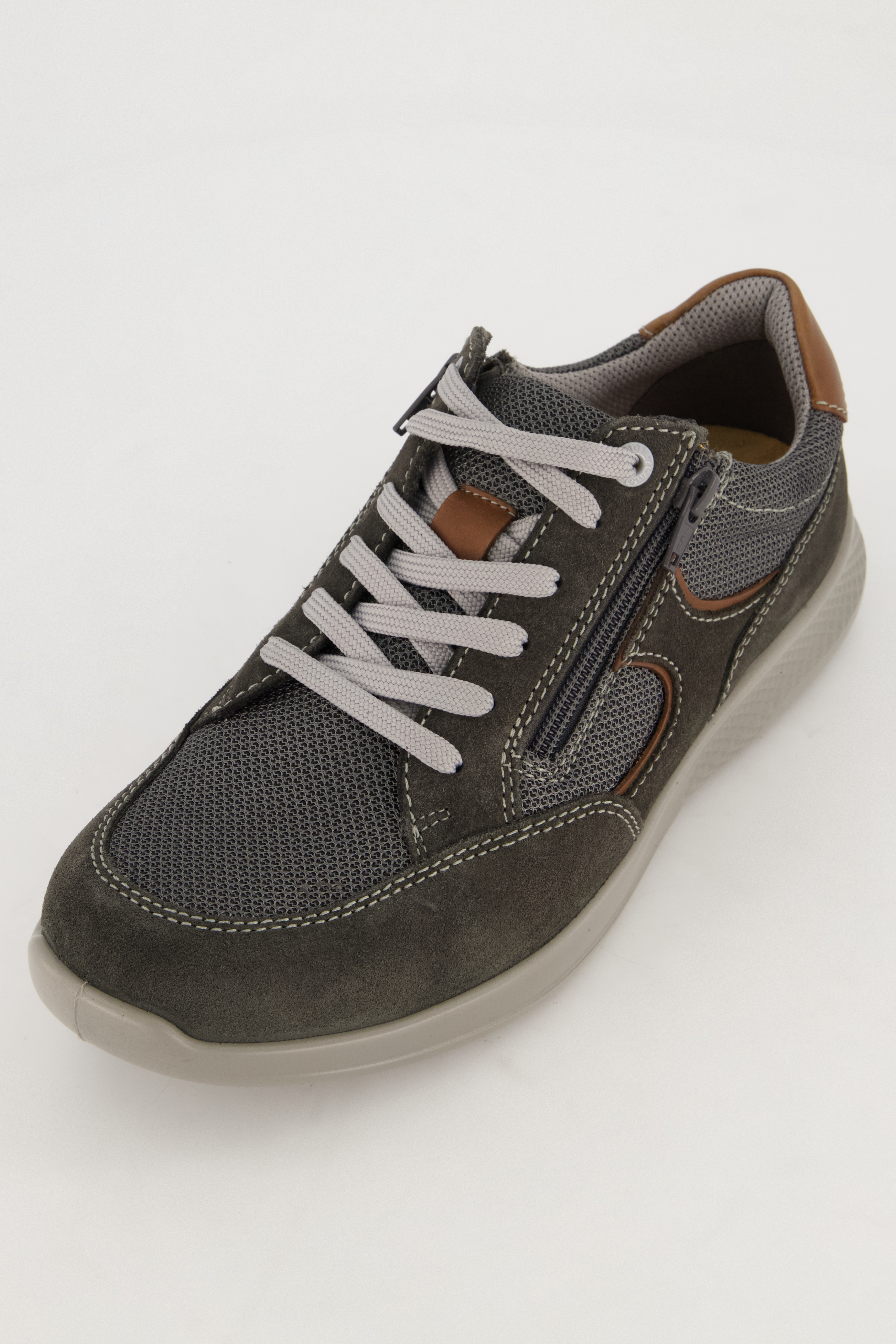 Men's shoe, Jomos, zip, comfort width, up to size 50