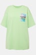 Oversized shirt, palmprints, ronde hals, halve mouwen, unisex