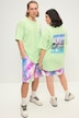 Oversized shirt, palmprints, ronde hals, halve mouwen, unisex