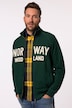Veste en molleton JP 1880, col montant, imprimé - jusqu'au 8 XL