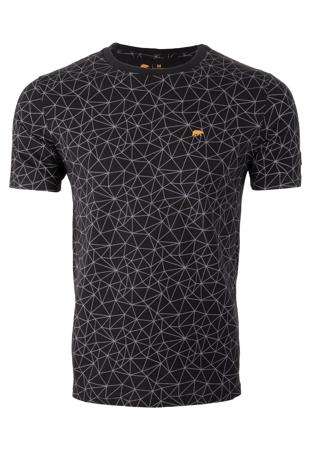 T-Shirt mit Polygonmuster