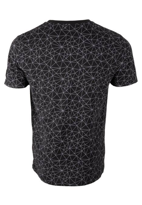 T-Shirt mit Polygonmuster