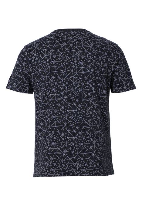 T-Shirt mit Polygonmuster