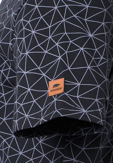 T-Shirt mit Polygonmuster