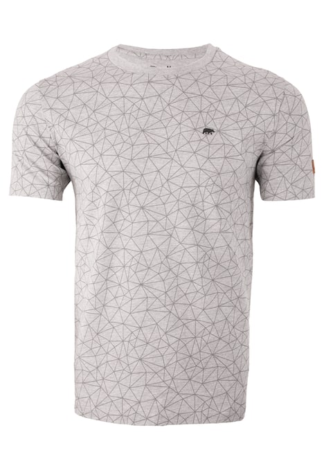 T-Shirt mit Polygonmuster