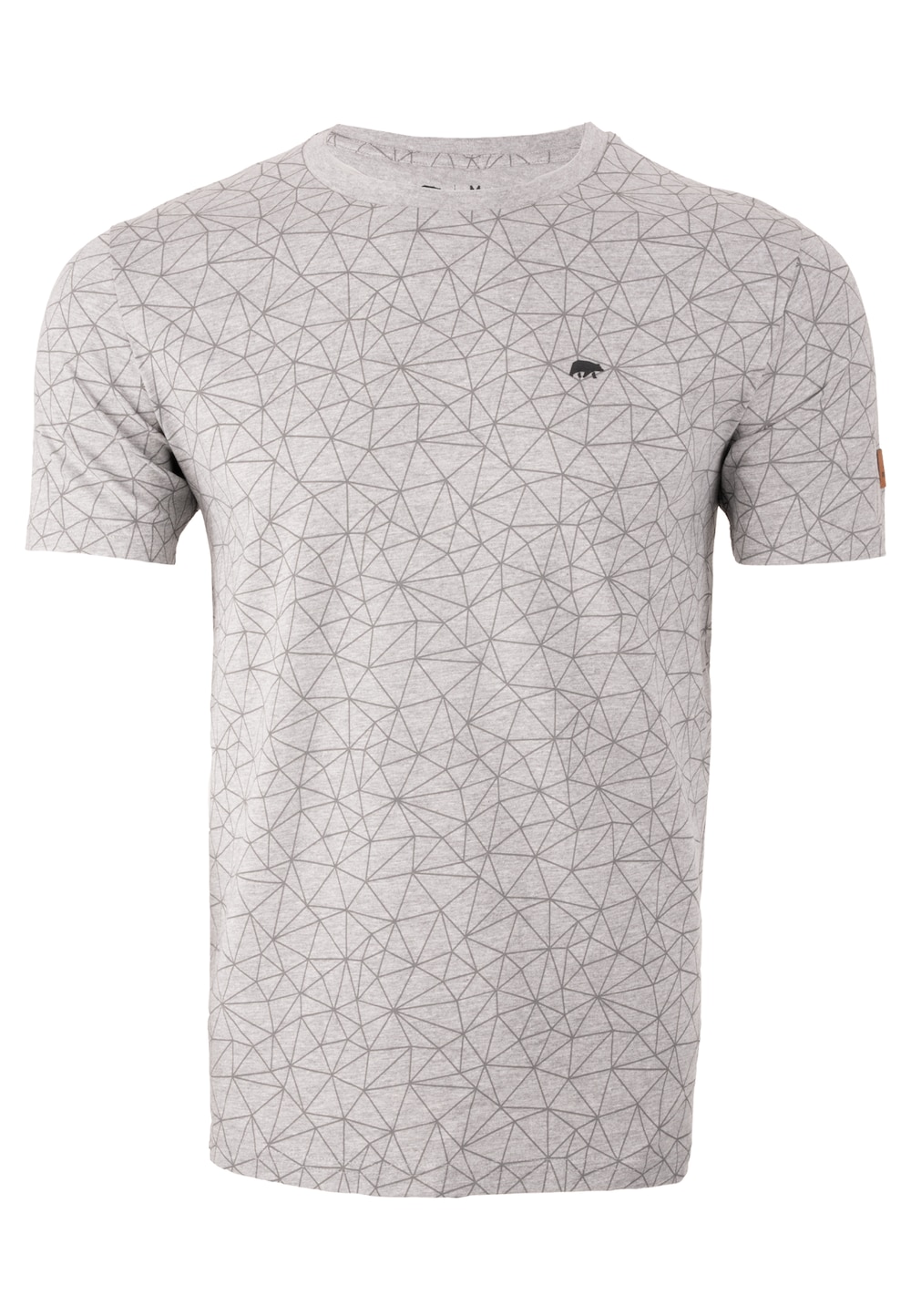 T-Shirt mit Polygonmuster