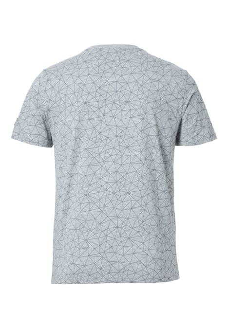 T-Shirt mit Polygonmuster