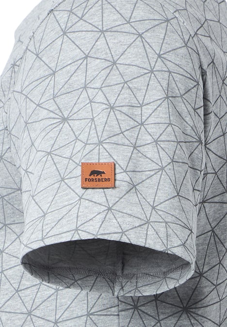 T-Shirt mit Polygonmuster