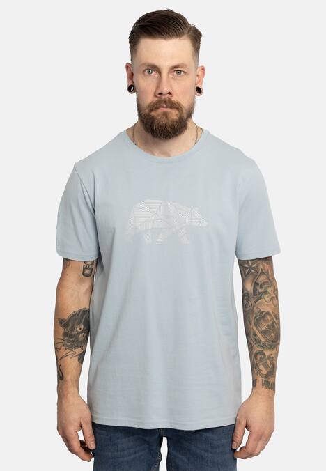 T-Shirt mit reflektierendem Brustlogo