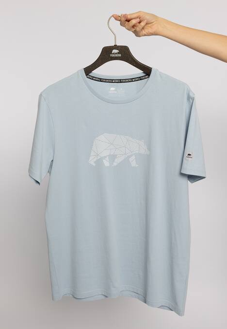 T-Shirt mit reflektierendem Brustlogo