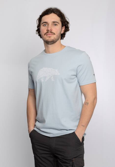 T-Shirt mit reflektierendem Brustlogo