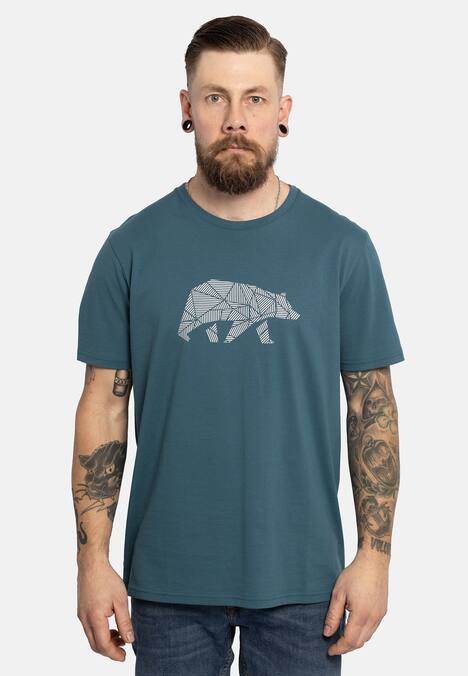 T-Shirt mit reflektierendem Brustlogo