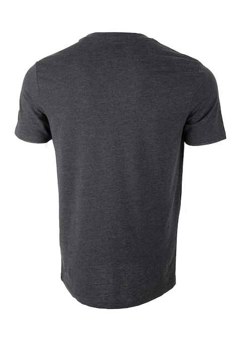 T-Shirt mit schwarzem Brustprint