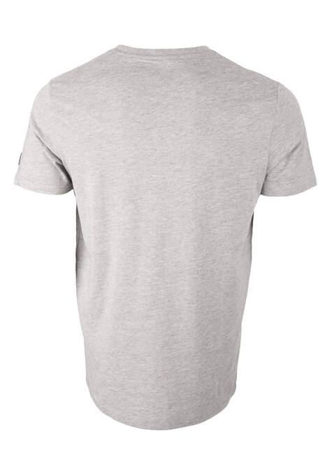 T-Shirt mit schwarzem Brustprint