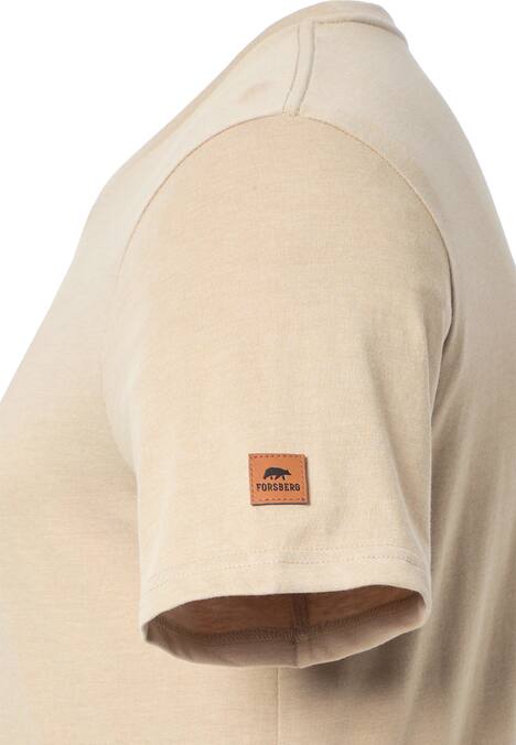 T-Shirt mit schwarzem Brustprint