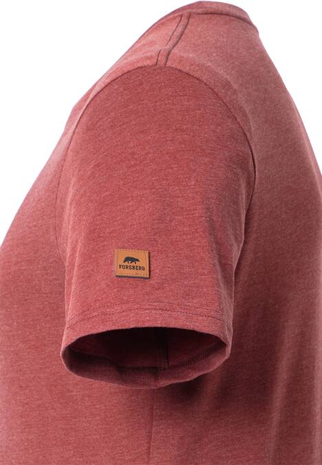 T-Shirt mit schwarzem Brustprint