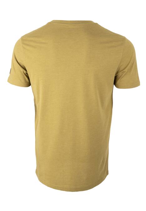 T-Shirt mit schwarzem Brustprint