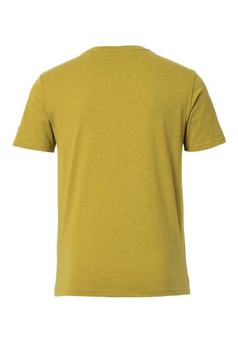 T-Shirt mit schwarzem Brustprint