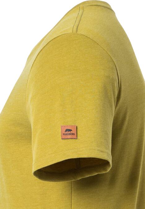 T-Shirt mit schwarzem Brustprint