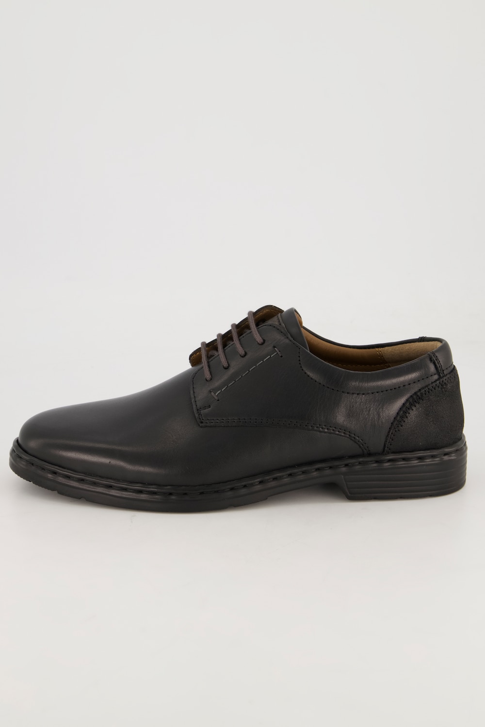 Grote Maten Lage schoen, Heren, zwart, Maat: 49, Leer, JP1880