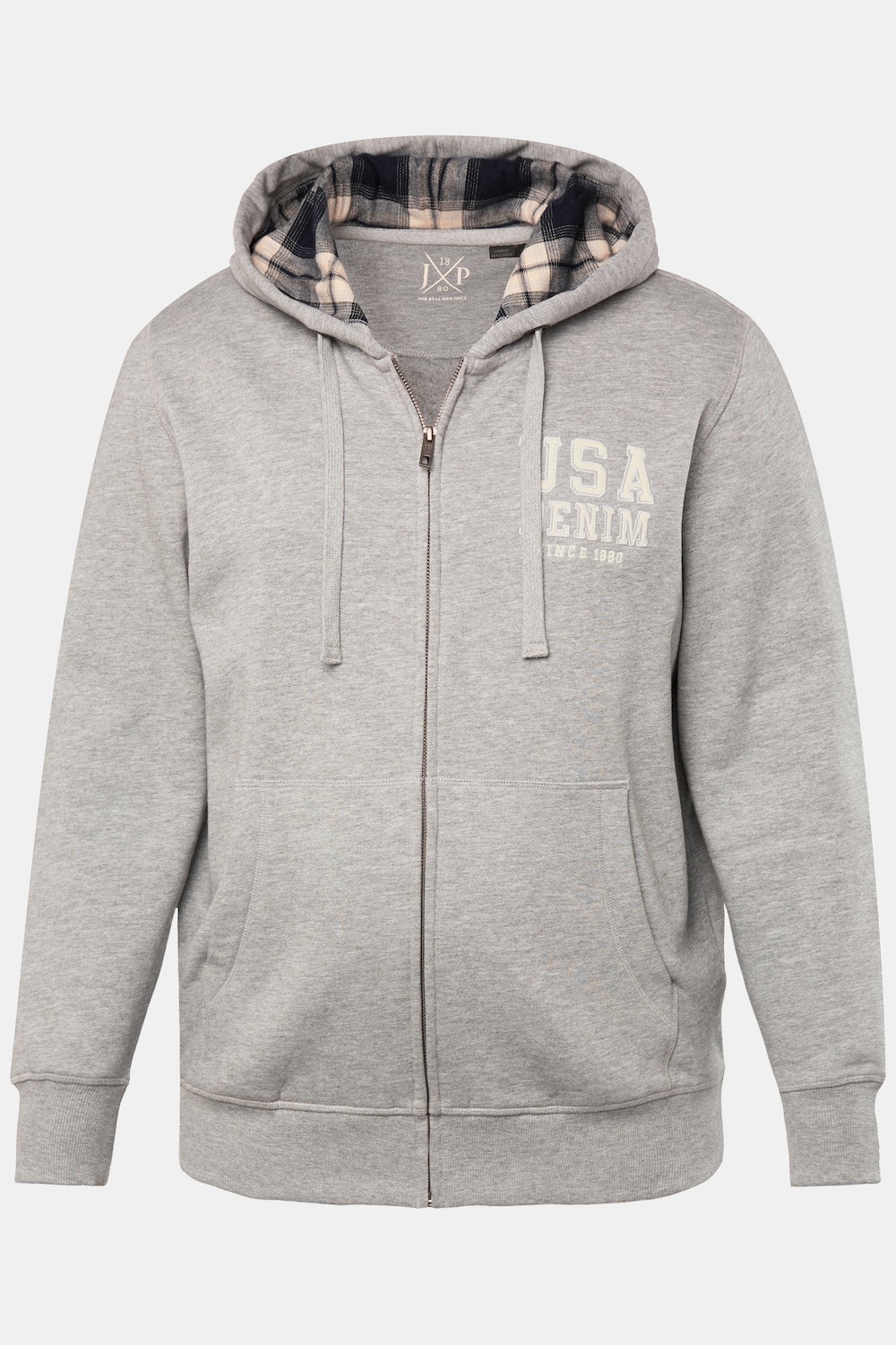 JP 1880 Hoodiejacke, Sweat, Kapuze, bis 8 XL