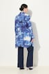 Longbluse, Batikmuster, A-Linie, Stehkragen, Langarm
