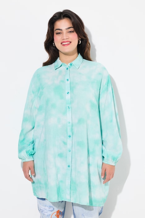 Musselin-Hemdbluse, Batikmuster