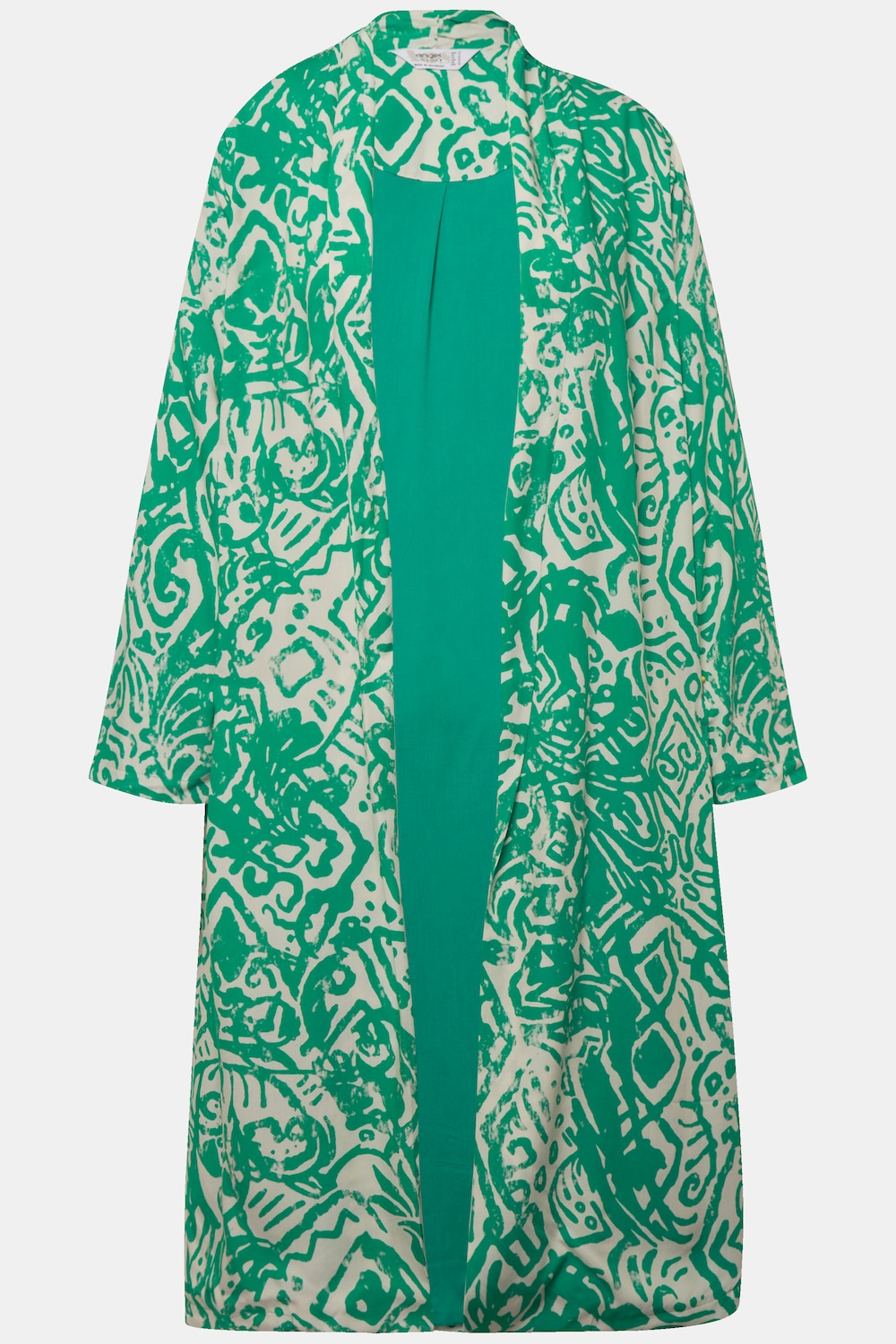 Stora storlekar Kimono, Dam, grön, storlek: 50, Viskos, Angel of Style