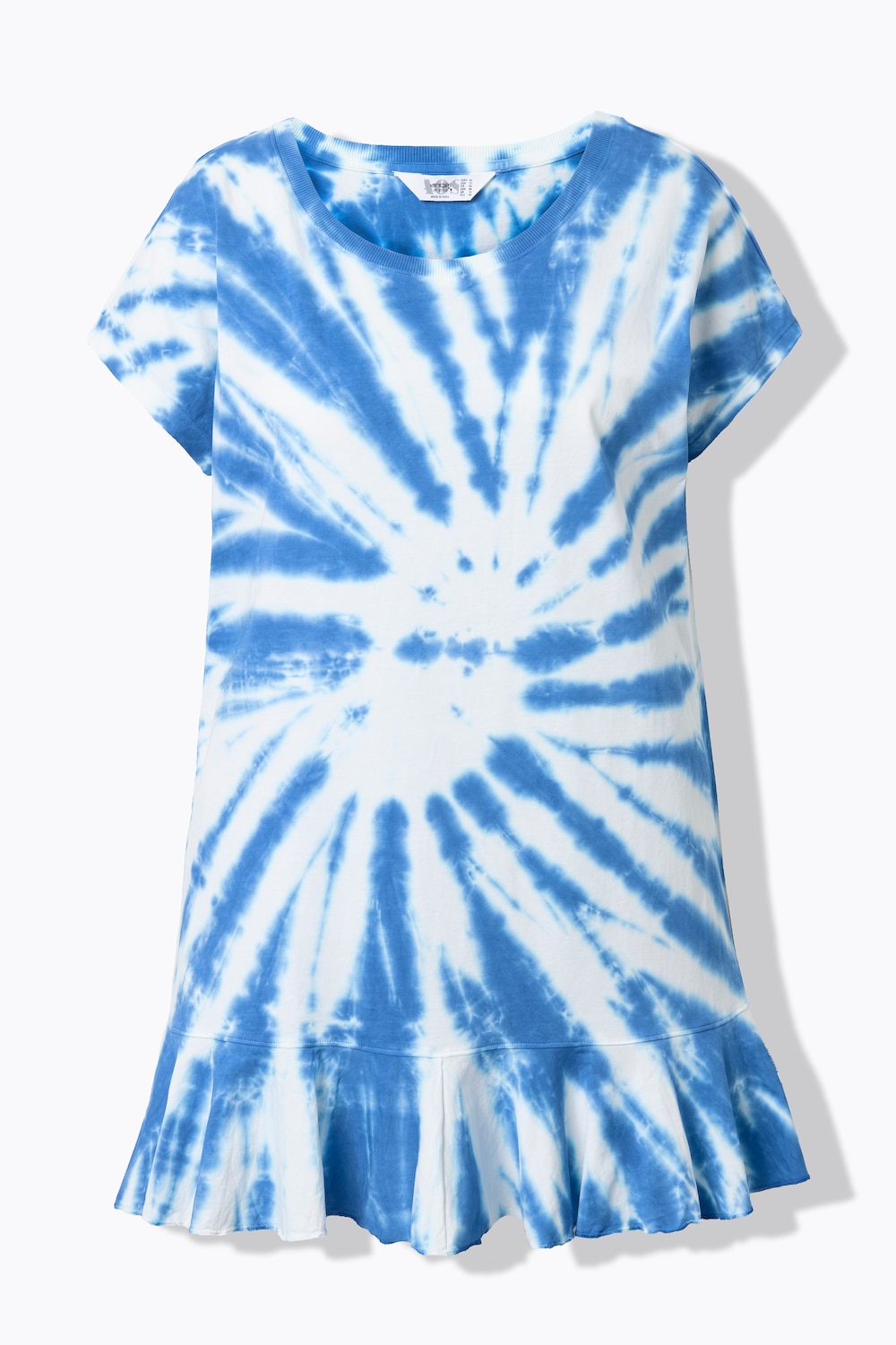 Stora storlekar T-shirt, Dam, blå, storlek: 50, Bomull, Angel of Style