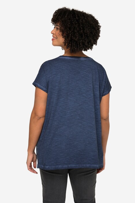 T-Shirt, oversized, Schrift-Motiv, Rundhalsausschnitt 