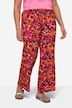 Jersey-Hose, gerades Bein, floraler Alloverdruck