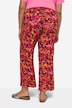 Jersey-Hose, gerades Bein, floraler Alloverdruck