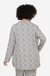 Kimono, zebraprint, åben form, vide, lange ærmer