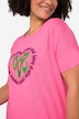 T-shirt, oversized, LOVE motief, halve mouw