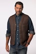 Gilet JP 1880 en cuir véritable, boutons - jusqu'au 7 XL