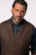 Gilet JP 1880 en cuir véritable, boutons - jusqu'au 7 XL