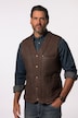 Gilet JP 1880 en cuir véritable, boutons - jusqu'au 7 XL