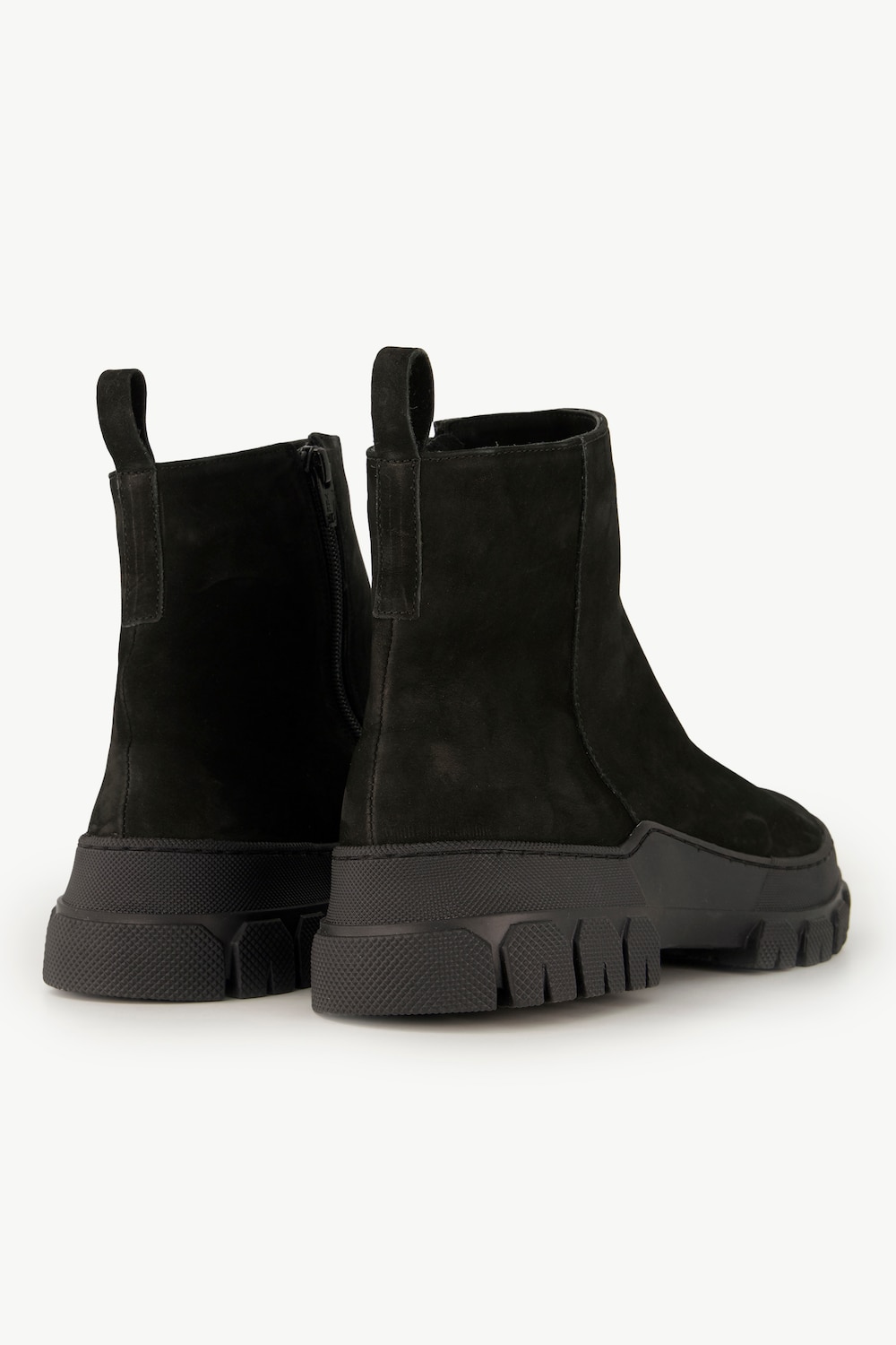 Stora storlekar Skinnboots, Dam, svart, storlek: 41, Läder, Ulla Popken