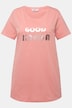 T-shirt, metallic letters, ronde hals, korte mouwen