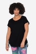 T-shirt, oversize, rund hals, samlinger i siden