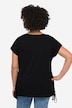 T-shirt, oversize, rund hals, samlinger i siden