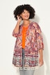 Kimono, Mustermix, offene Form, weite 3/4-Ärmel
